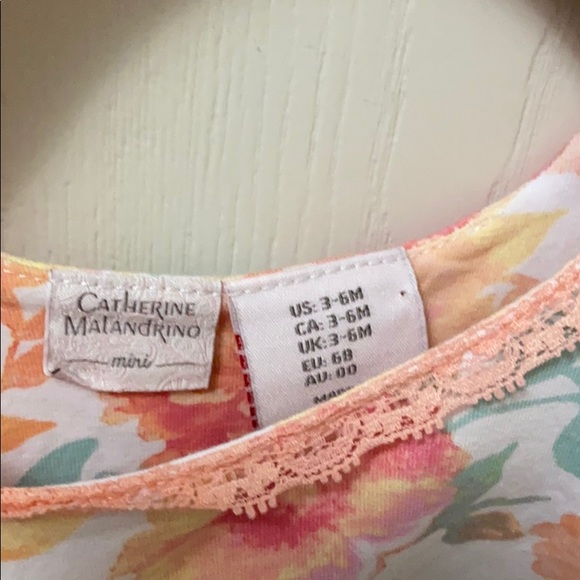 Catherine Malandrino Peach Flowered Dress - Picture 5 of 5